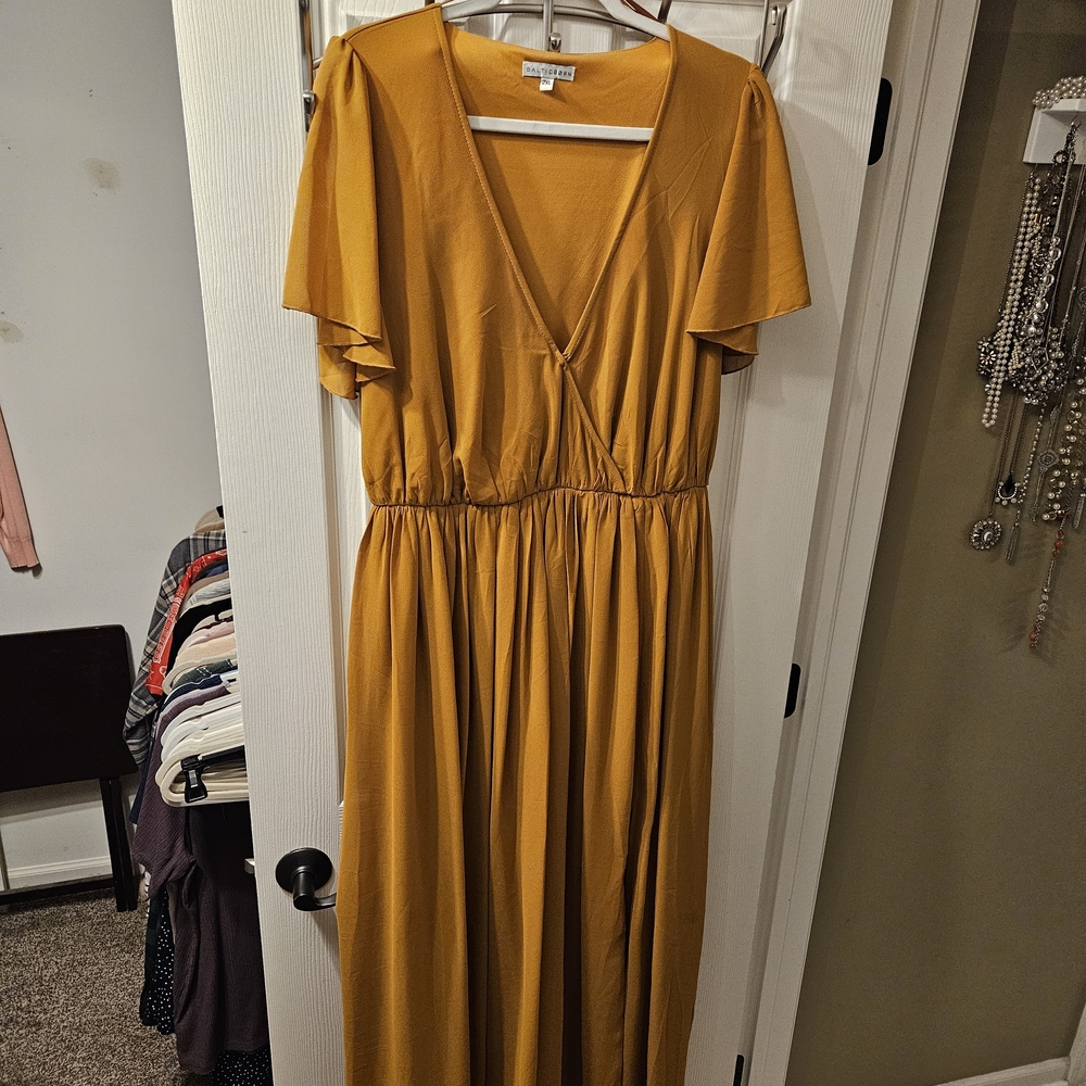 Baltic Born Mustard Maxi Dress